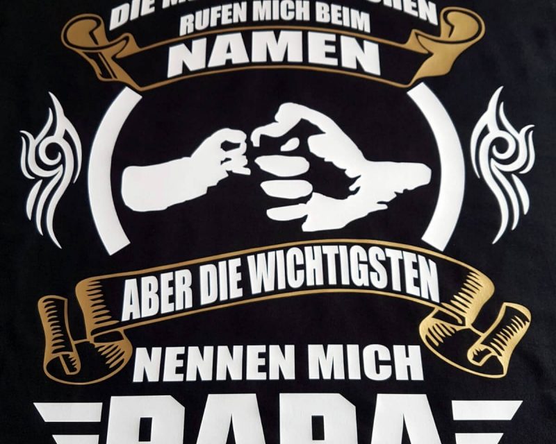T-Shirt mit Motiv für Väter