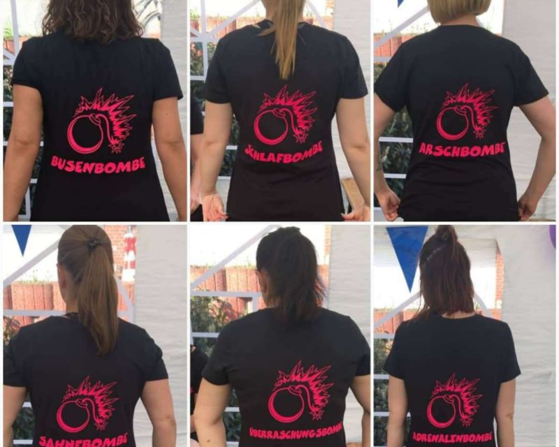 T-Shirts für ein Kickerturnier 2018