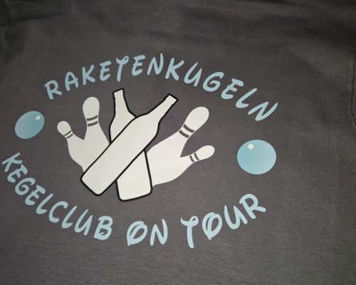 Textildruck für die Raketenkugeln aus Lamstedt